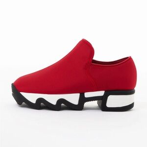 iRi NYC New Wes 1 Red Low Top Sneakers Made in Italy